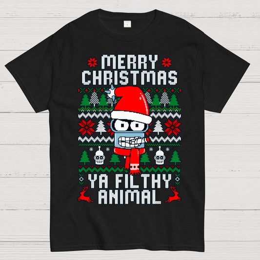 Merry Christmas Ya Filthy Animal Geek T-Shirt