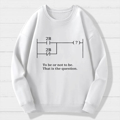 To Be Or Not To Be Geek Cotton Sweatshirt