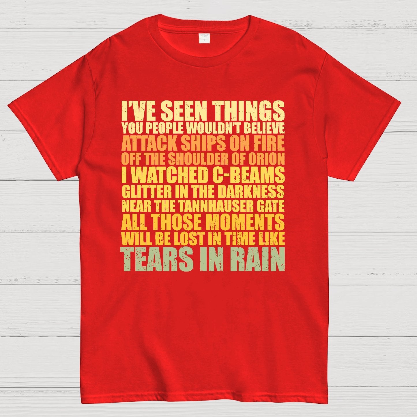 Tears In Rain Geek T-Shirt