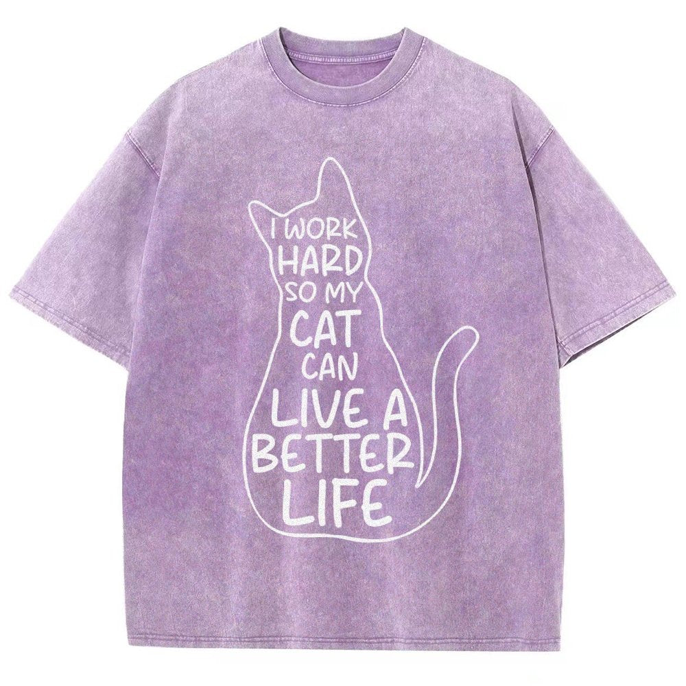 Work hard Vintage Distressed T-shirt