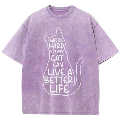 Work hard Vintage Distressed T-shirt