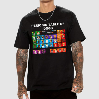 Periodic Table of Dogs, Dog Lover, Funny Science Geek T-Shirt