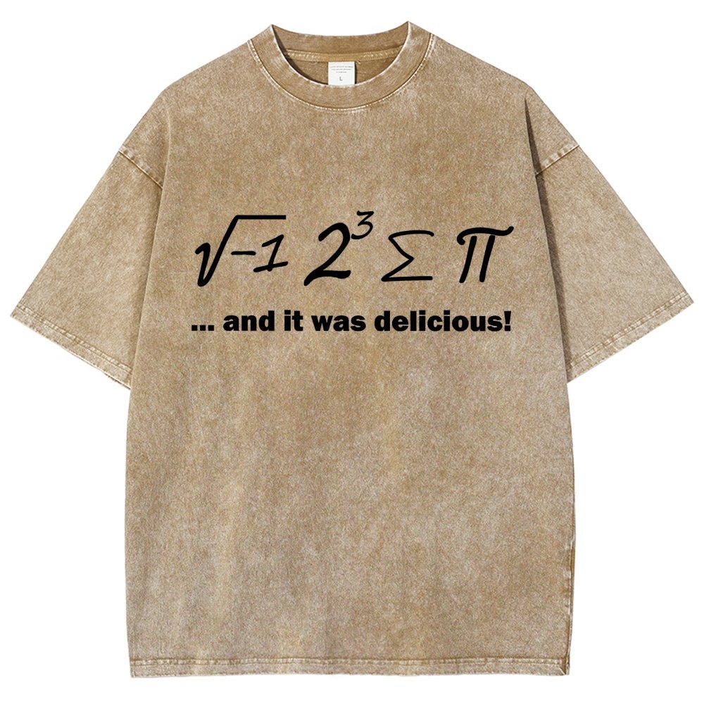 Ate Sum Pi And It Was Delicious Vintage Distressed T-shirt