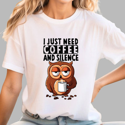 Coffee and Silence Geek T-Shirt