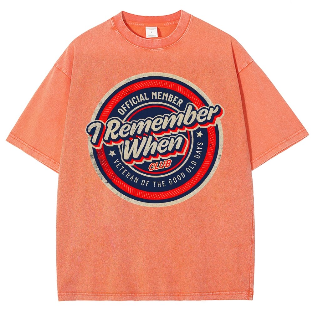 Remember When Vintage Distressed T-shirt