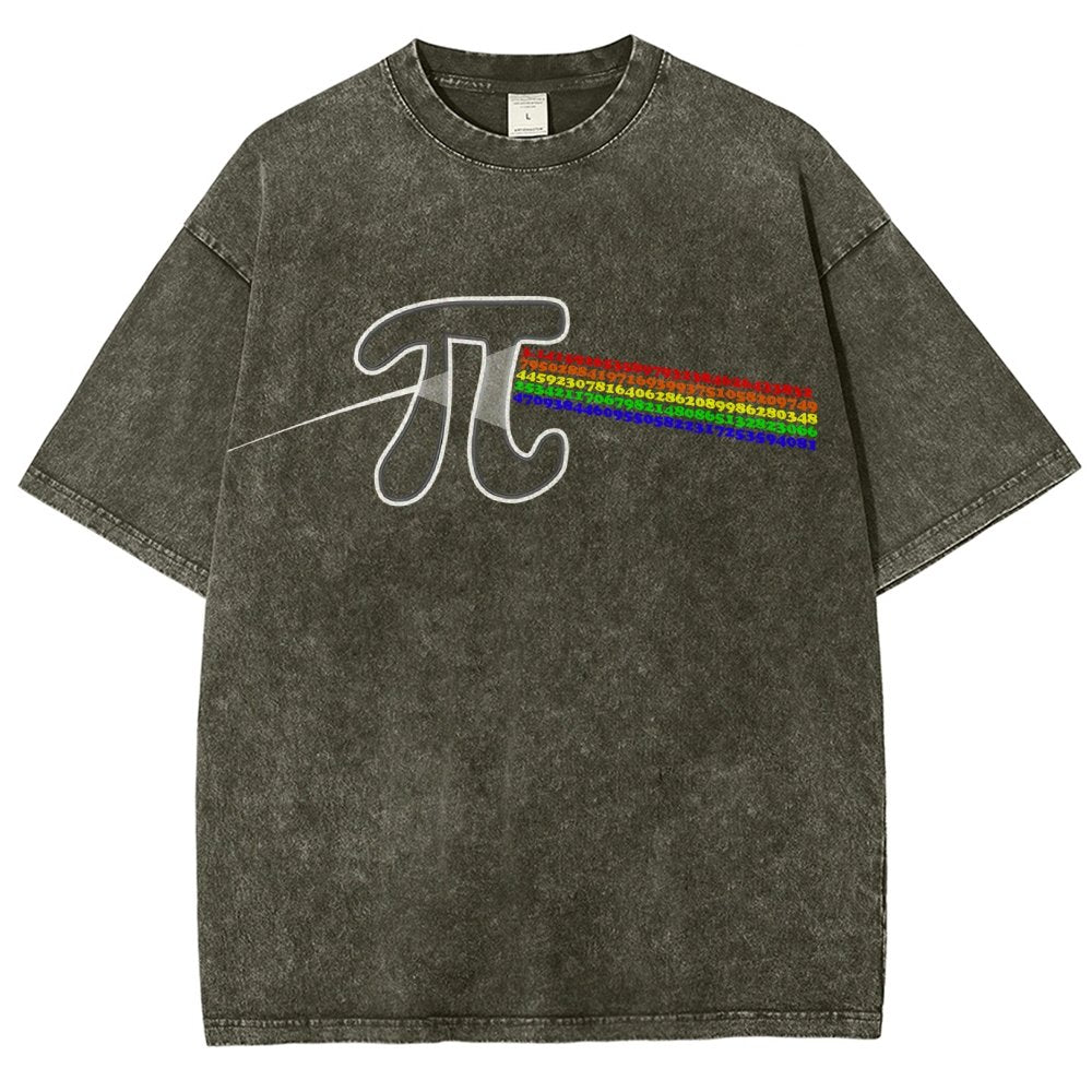 Pi Flow Vintage Distressed T-shirt