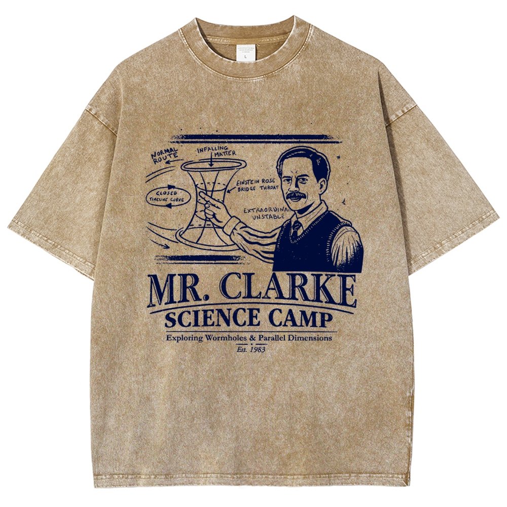 Mr. Clarke – Science Camp Vintage Distressed T-shirt
