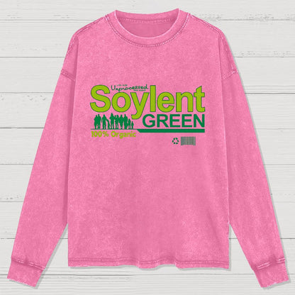 Soylent Green Geeky Washed Long Sleeve Tee