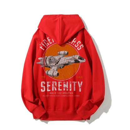 Retro Smugglers Nerdy Printed Back Cotton Hoodie