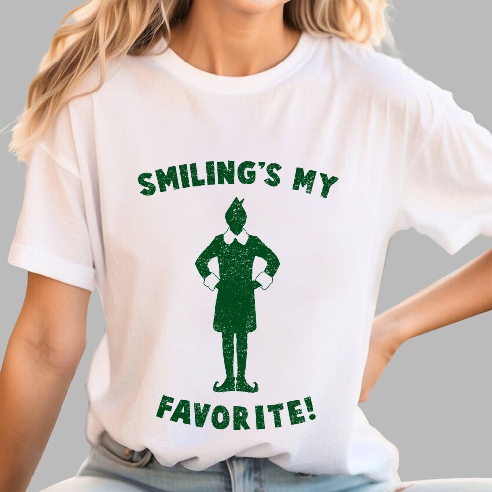 Smiling's My Favorite Geek T-Shirt