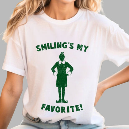 Smiling's My Favorite Geek T-Shirt