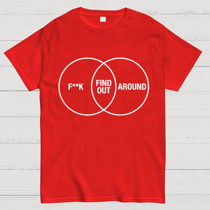 F Around and Find Out Venn Diagram Geeky T-Shirt