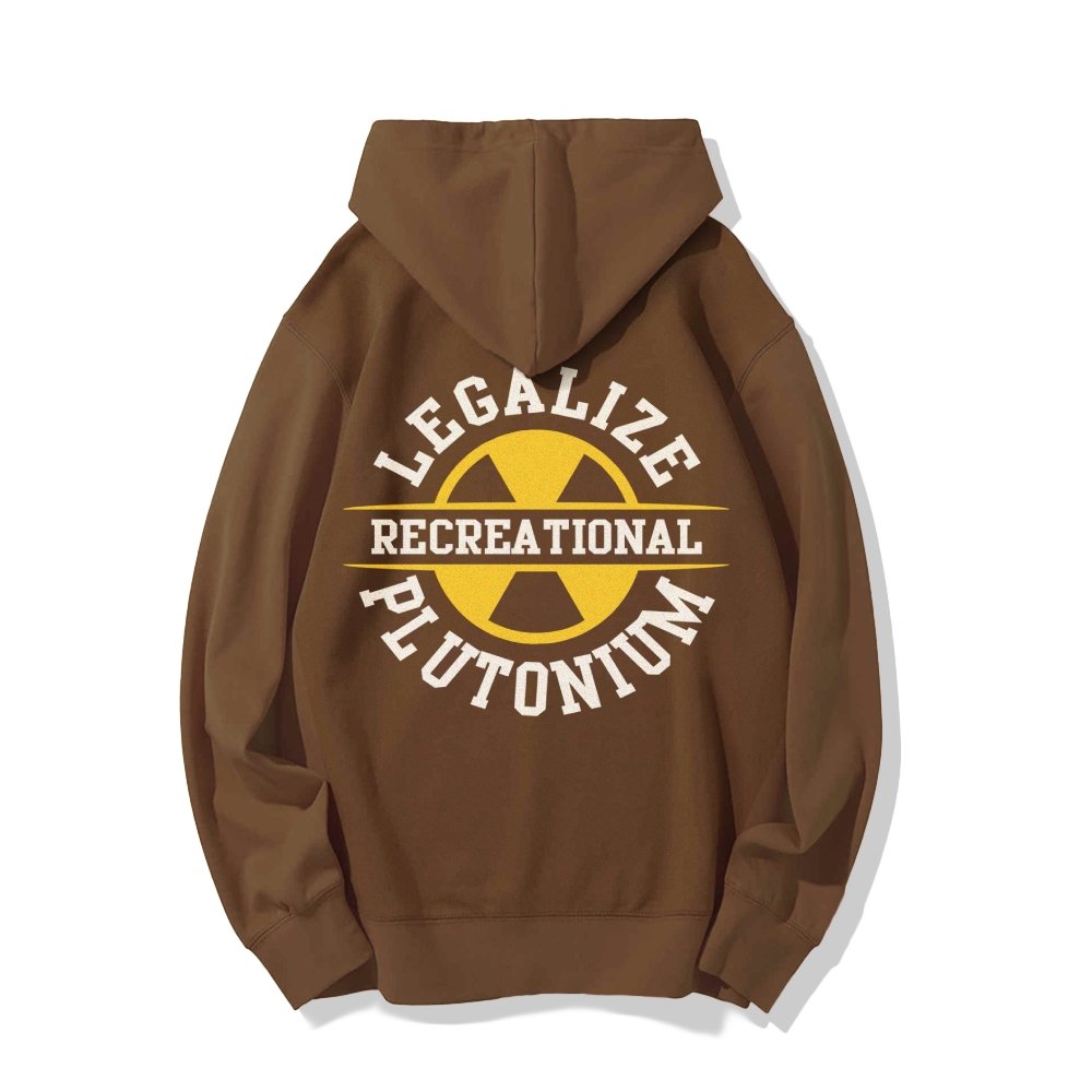 Legalize plutonium recreational Printed Back Unisex Cotton Hoodie