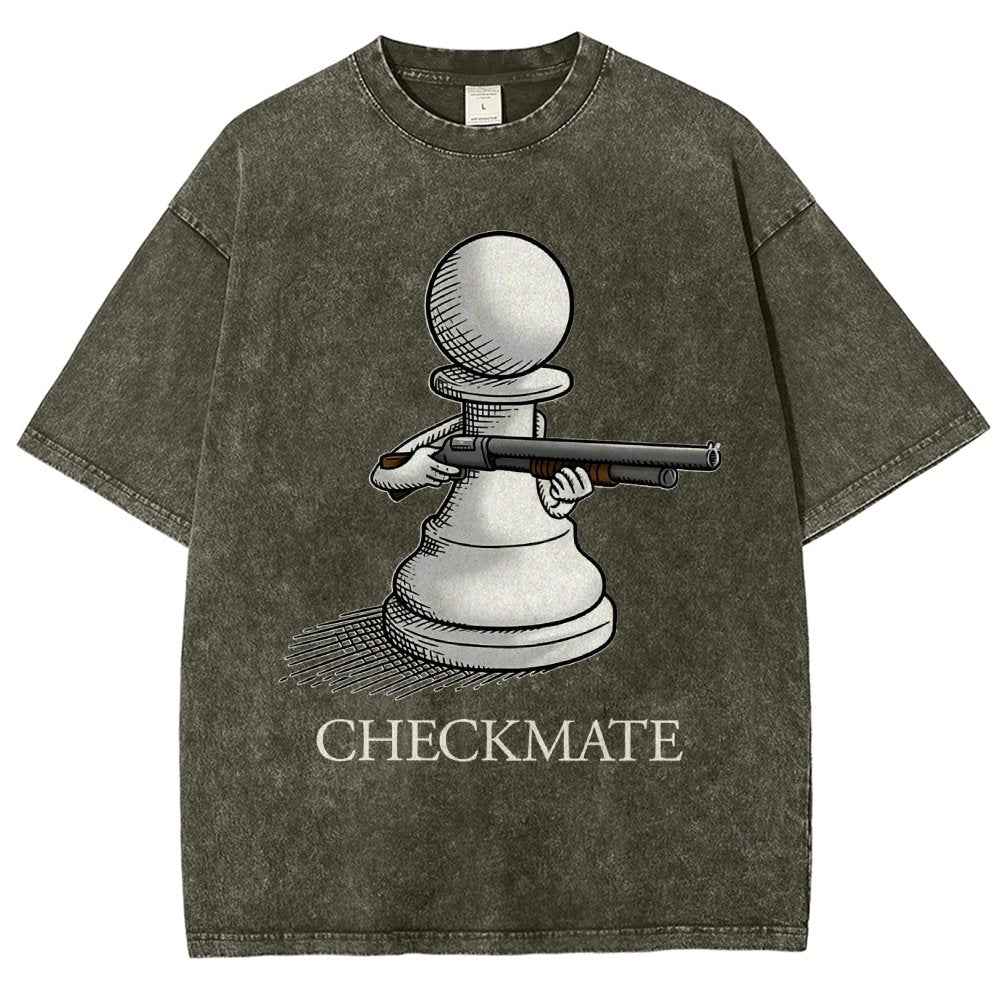 Checkmate Vintage Distressed T-shirt