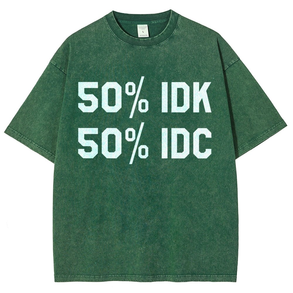 50% I Don't Care Vintage Distressed T-shirt