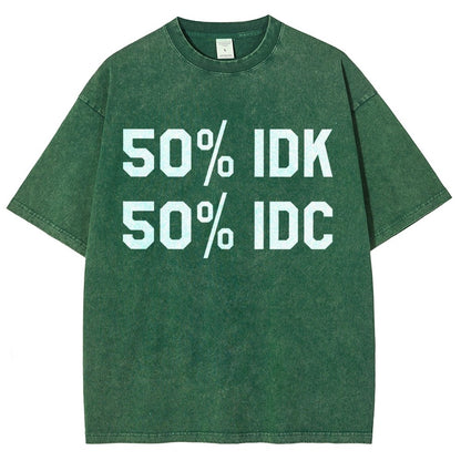 50% I Don't Care Vintage Distressed T-shirt