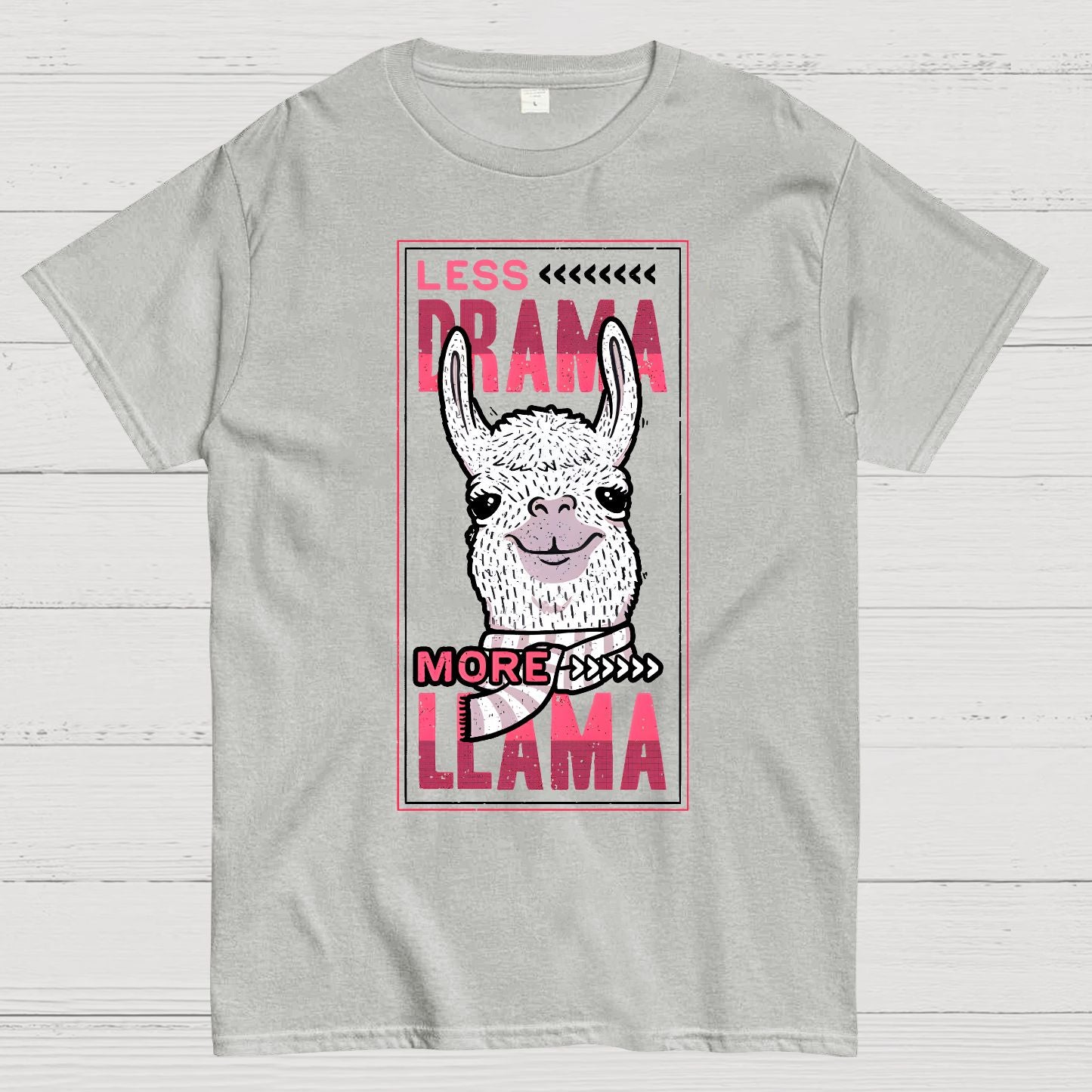 Less Drama More Llama Geek T-Shirt
