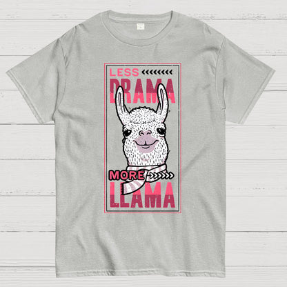 Less Drama More Llama Geek T-Shirt