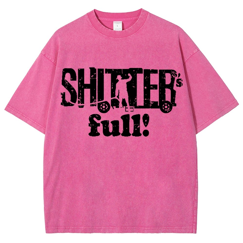 Shitter's Full! Christmas Humor Vintage Distressed T-shirt