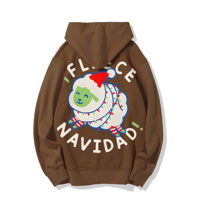 iFleece Navidad! Printed Back Cotton Hoodie