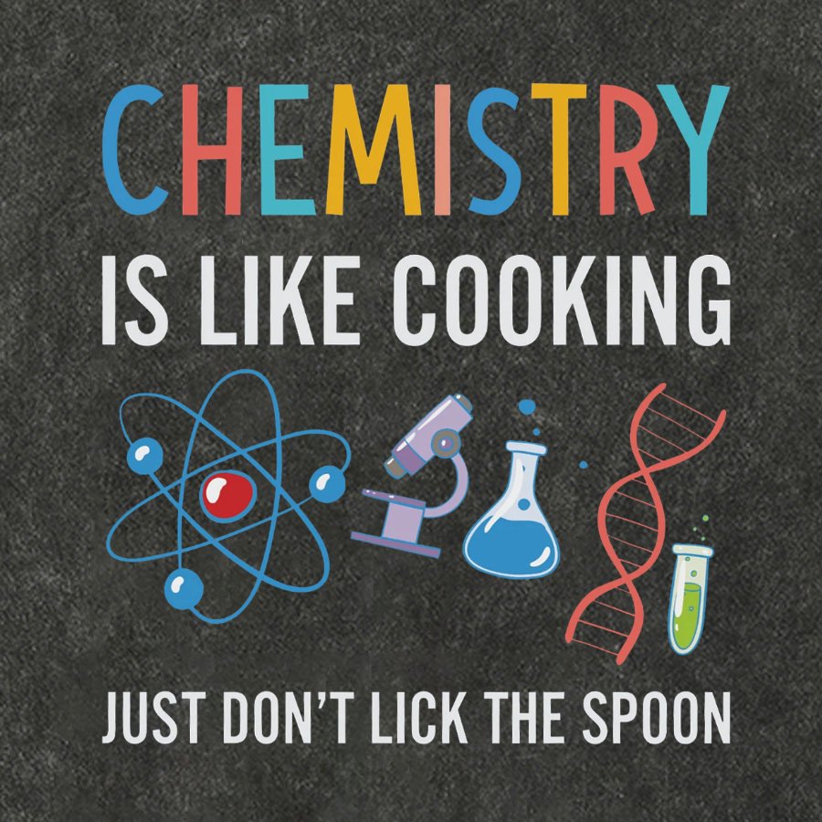 Chemistry Is Like Cooking Just Don't Lick the Spoon Vintage Distressed T-shirt