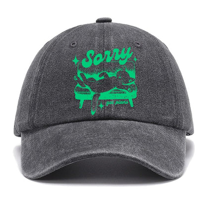 Sorry Got Plans Funny Cat Cotton Hat