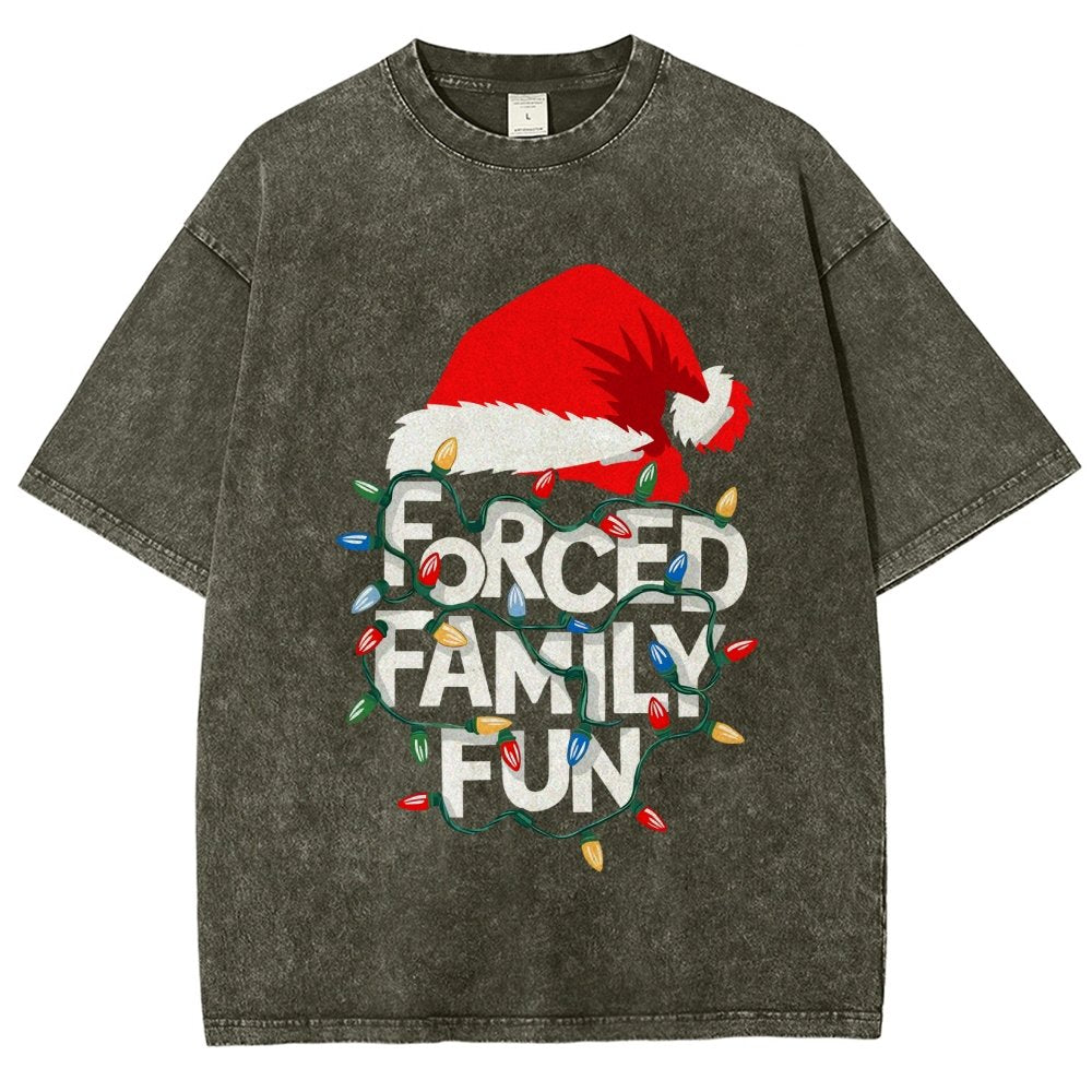 Forced Family Fun Vintage Distressed T-shirt
