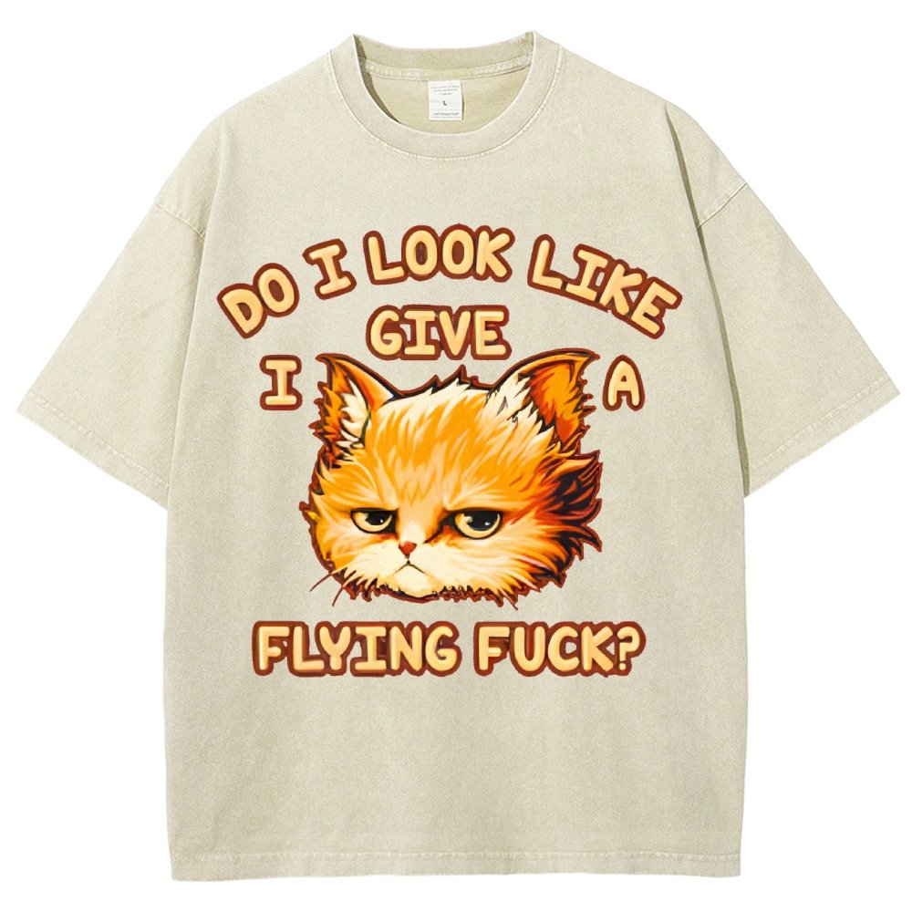 Do I Look Like I Give A Flying Fvck Vintage Distressed T-shirt