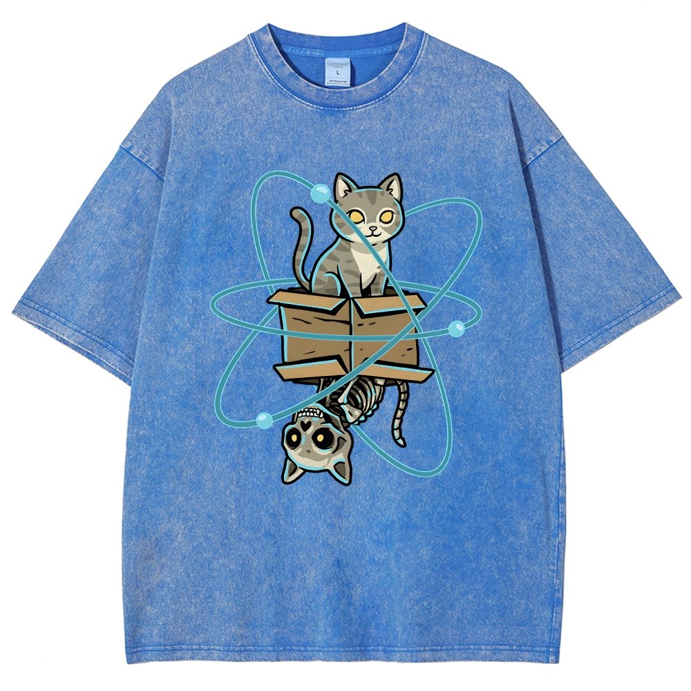 Schrodinger's Pet Vintage Distressed T-shirt