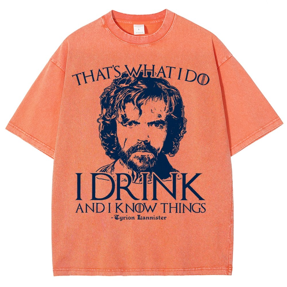 I Drink And I Know Things Vintage Distressed T-shirt