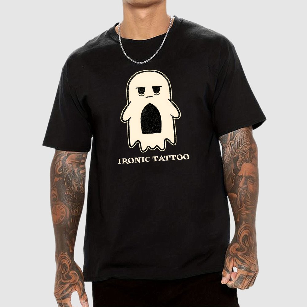 Ironic Tattoo Geek T-Shirt