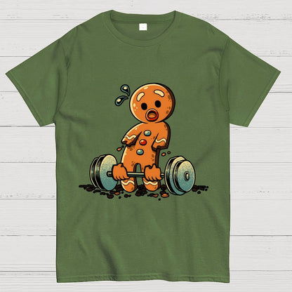 Gingerbread Workout Loosing Arms Geek T-Shirt