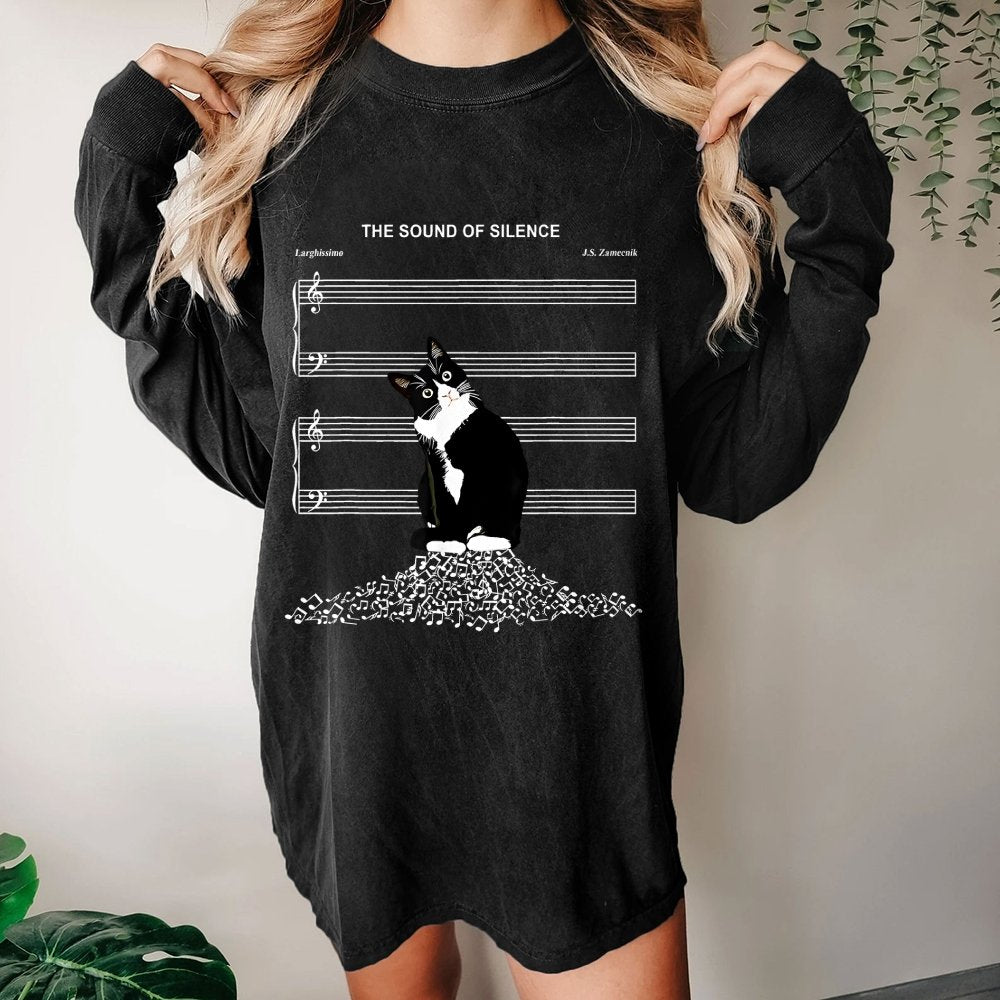 The Sound of Silence Washed Long Sleeve Tee