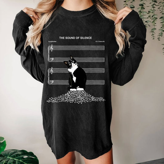 The Sound of Silence Washed Long Sleeve Tee