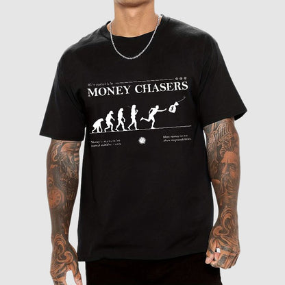 Evolution For Money Complete Design Positive Geek T-Shirt