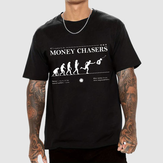 Evolution For Money Complete Design Positive Geek T-Shirt