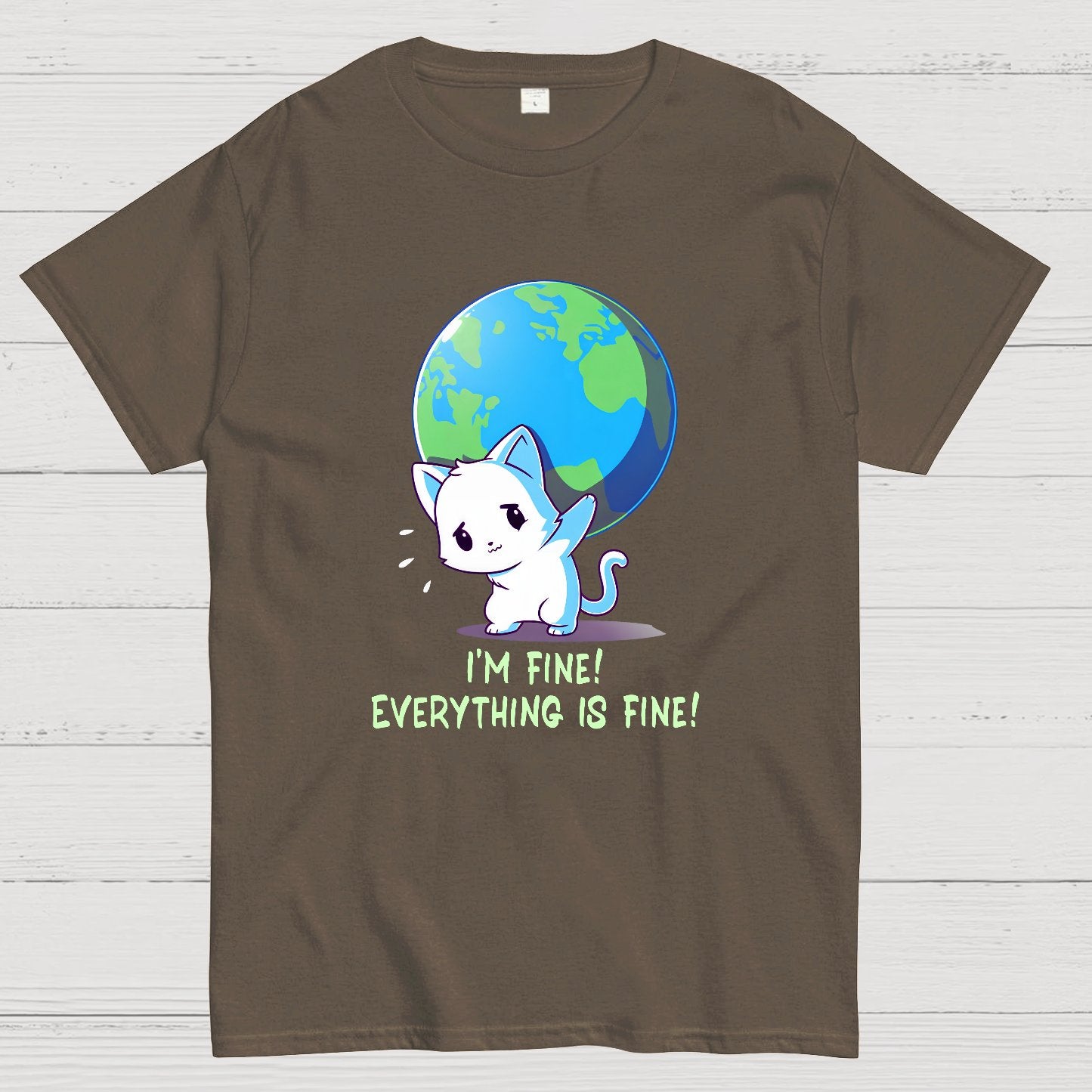 I'm Fine Everything Is Fine Geek T-Shirt