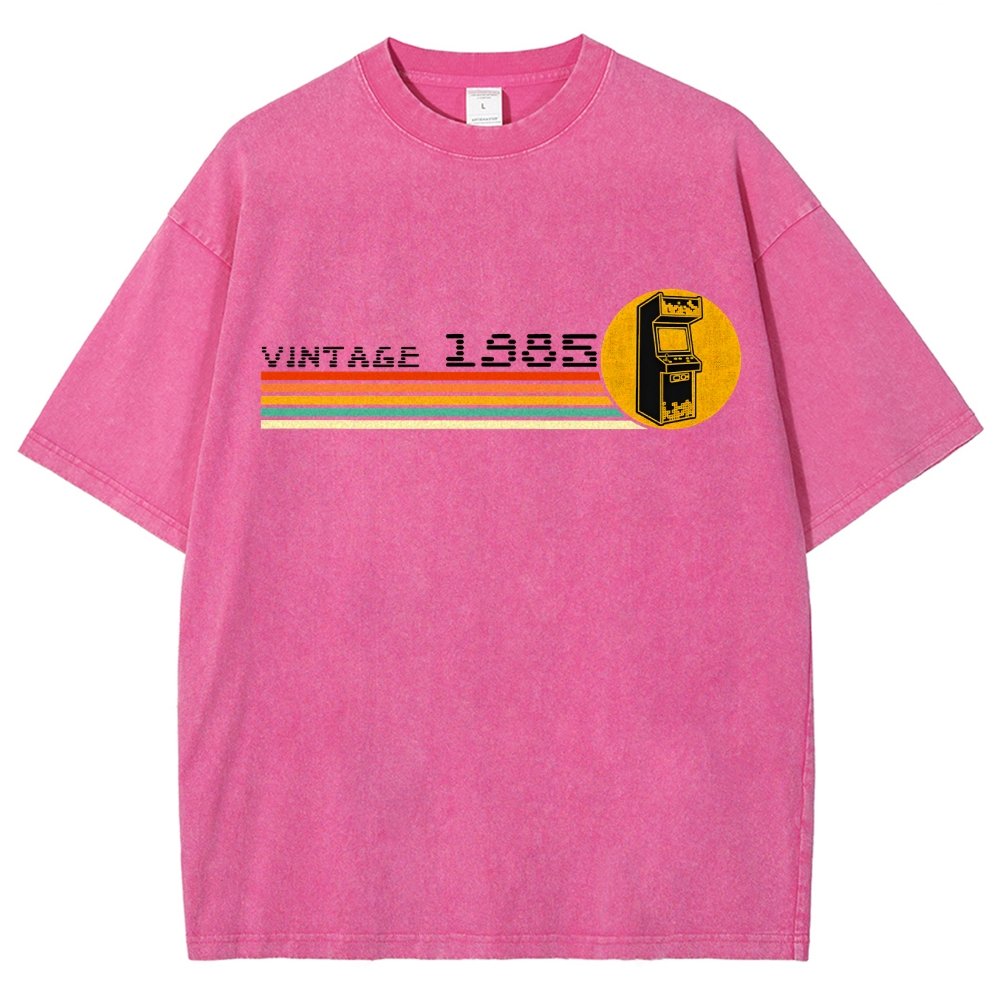 1985 Video Game Vintage Retro Arcade Classically Trained 80s Vintage Distressed T-shirt