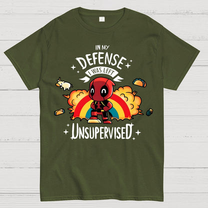 In My Defence  I Was Left Unsupervised. Geek T-Shirt