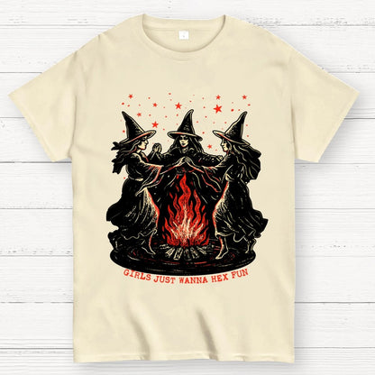 Girls Just Wanna Hex Fun Geek T-Shirt