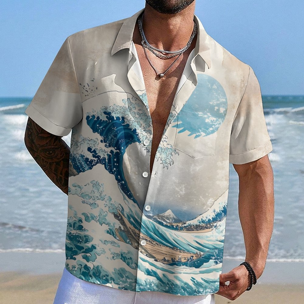 A Sea Salt Package Showcasing A Beautiful Ocean Geek Hawaiian Shirt