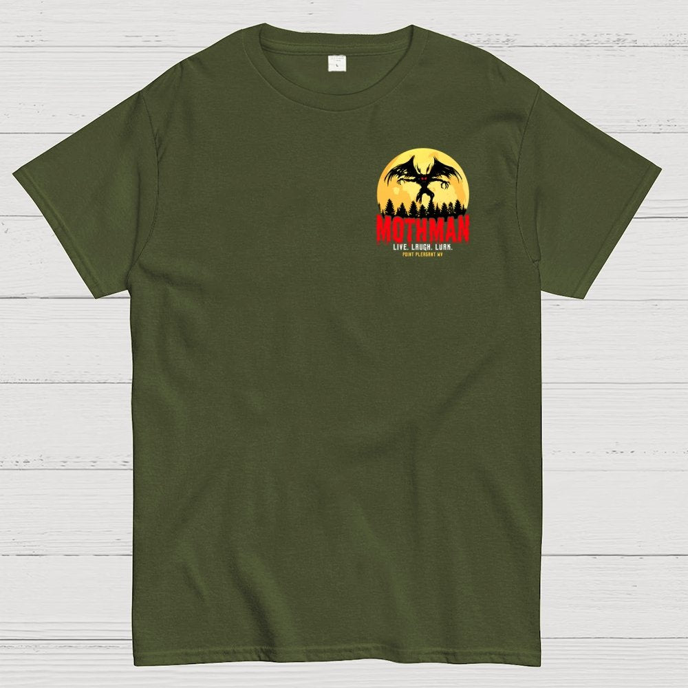 Mothman Cryptid Vintage Front And Back Printing Geek T-Shirt