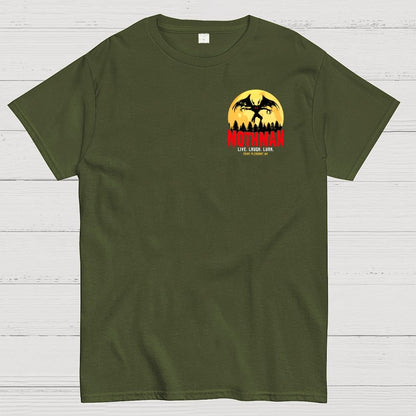Mothman Cryptid Vintage Front And Back Printing Geek T-Shirt