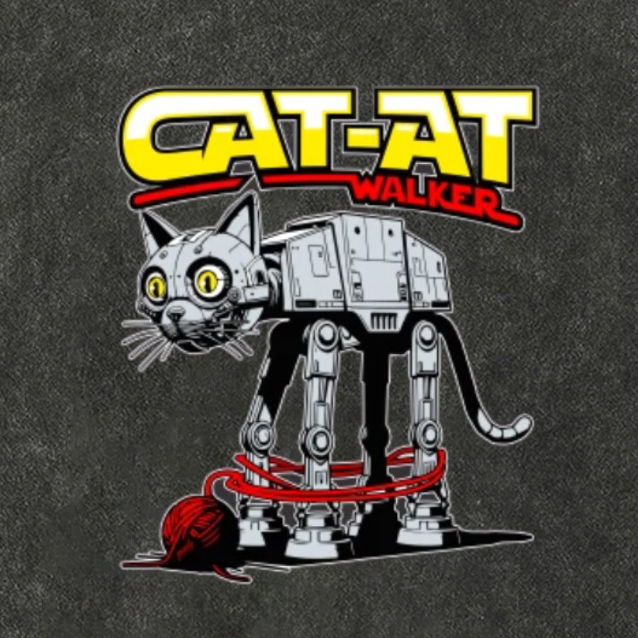 Funny Cat-at Walker,Cat Geeky Vintage Distressed T-shirt