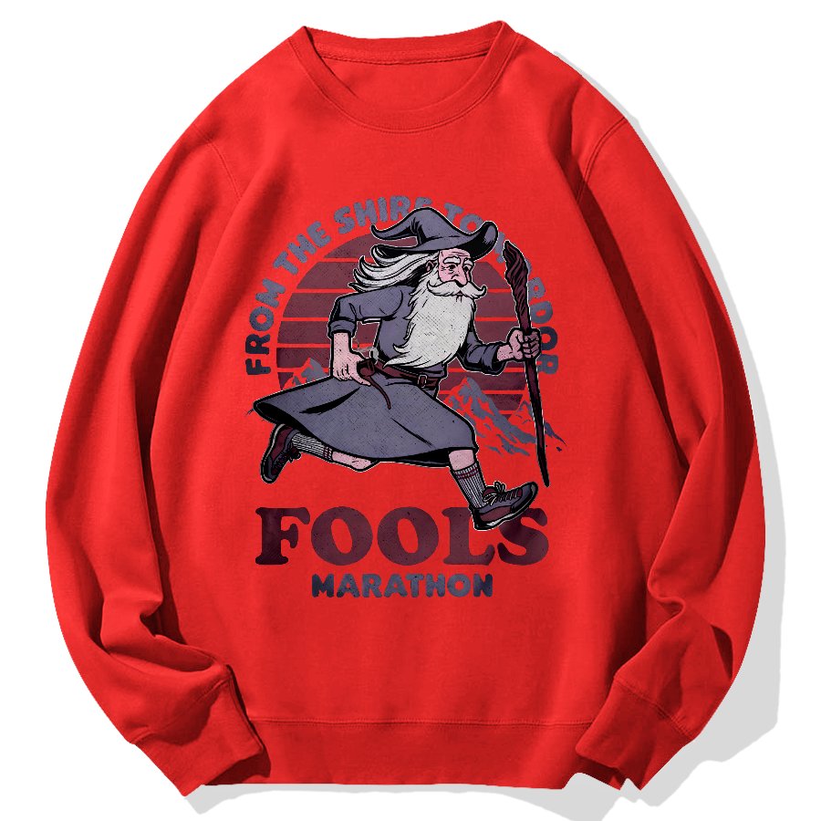 Fools Marathon Geek Cotton Sweatshirt