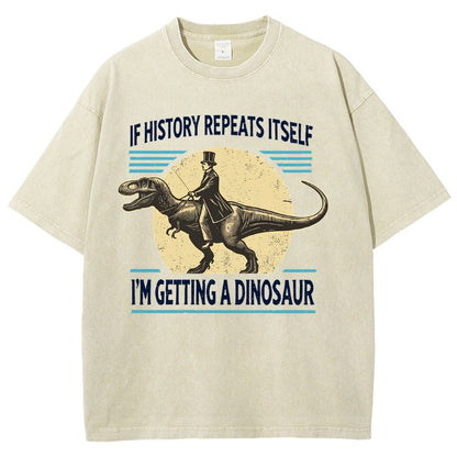 I'm Getting a Dinosaur Vintage Distressed T-shirt