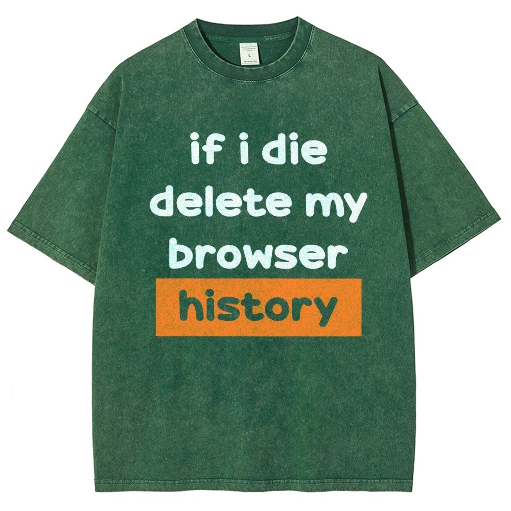 Delete my browswer history Vintage Distressed T-shirt