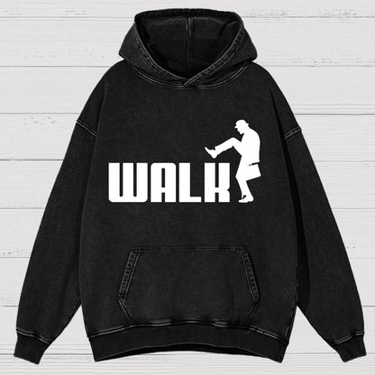 Walk Funny Vintage Distressed Hoodie