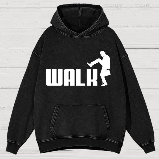 Walk Funny Vintage Distressed Hoodie