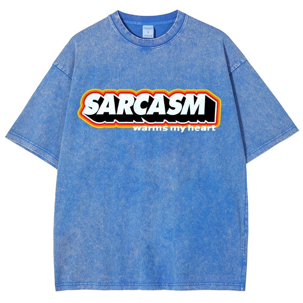Sarcasm Warms My Heart Vintage Distressed T-shirt